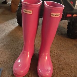 Size 3 Pink Hunter Boots
